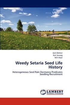 Paperback Weedy Setaria Seed Life History Book