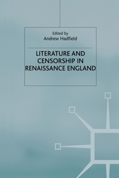 Paperback Literature and Censorship in Renaissance England Book