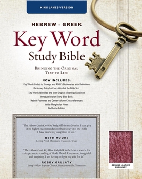 Leather Bound Hebrew-Greek Key Word Study Bible-KJV Book