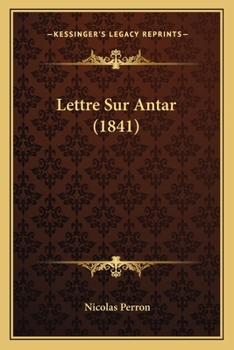 Paperback Lettre Sur Antar (1841) [French] Book