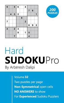 Paperback Hard Sudoku Pro: Book for Experienced Puzzlers (200 puzzles) Vol. 32 Book