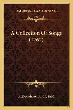 Paperback A Collection Of Songs (1762) Book