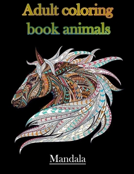 Paperback Adult coloring book animals: Mandala coloring book