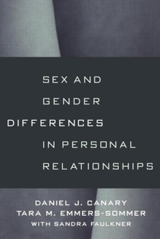 Paperback Sex and Gender Differences in Personal Relationships Book