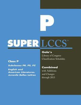Paperback SUPERLCCS 13: SCHEDULE PR-PZ ENGLISH & AMERICAN LITERATURE Book