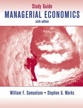 Paperback Managerial Economics, Study Guide Book