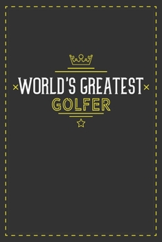 Paperback World's Greatest Golfer: Lined notebook - best gift for Golfer Book