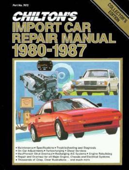 Paperback Chilton's Import Car Repair Manual, 1980-87 - Perennial Edition Book