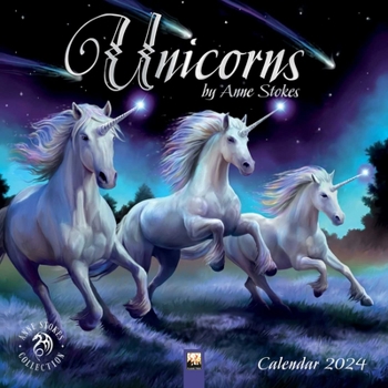 Calendar Unicorns by Anne Stokes Wall Calendar 2024 (Art Calendar) Book