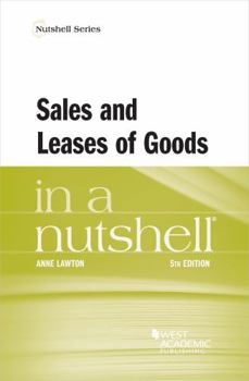 Paperback Sales and Leases of Goods in a Nutshell Book