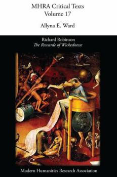 Paperback Richard Robinson, 'The Rewarde of Wickednesse' Book