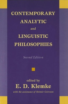 Paperback Contemporary Analytic and Linguistic Philosophies Book