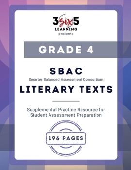 Paperback Grade 4: SBAC Practice Resource - Literary Passages Book
