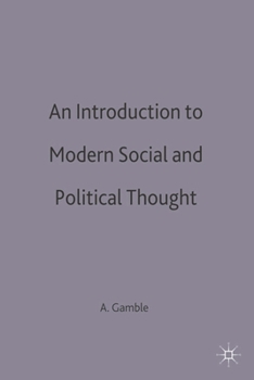 Paperback An Introduction to Modern Social and Political Thought Book