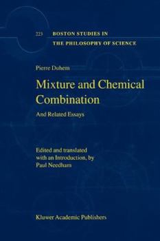 Paperback Mixture and Chemical Combination: And Related Essays Book