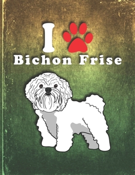 Paperback Bichon Frise: Dog Journal Notebook for Puppy Owner Lightly Lined Pages Daily Journal Diary Notepad Book