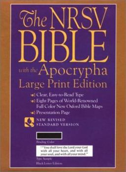 Hardcover Large Print Bible-NRSV [Large Print] Book