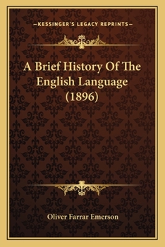 Paperback A Brief History Of The English Language (1896) Book