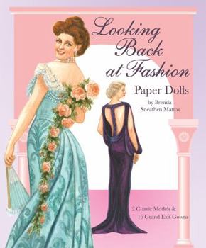 Paperback Looking Back at Fashion Paper Dolls Book