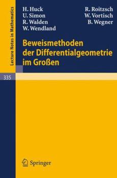 Paperback Beweismethoden Der Differentialgeometrie Im Großen [German] Book