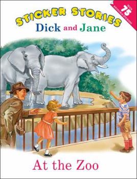 Paperback Dick and Jane: At the Zoo: Sticker Stories Book