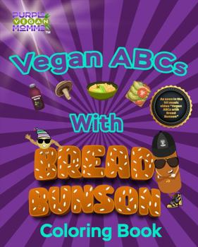 Paperback Vegan ABCs with Bread Bunson Coloring Book