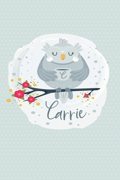 Paperback Carrie: Dot Grid Journal Personalized Name Notebook Book