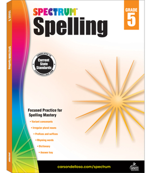 Paperback Spectrum Spelling, Grade 5: Volume 32 Book