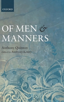 Hardcover Of Men and Manners: Essays Historical and Philosophical Book