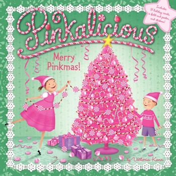 Paperback Pinkalicious: Merry Pinkmas!: A Christmas Holiday Book for Kids [With 8 Holiday Cards and Poster] Book