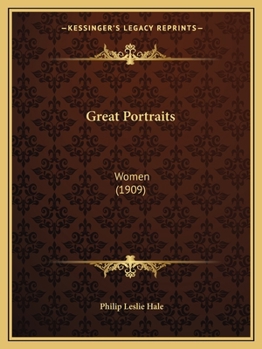 Paperback Great Portraits: Women (1909) Book