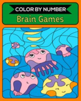 Paperback Color By Number Brain Games: 50 Unique Color By Number Design for drawing and coloring Stress Relieving Designs for Adults Relaxation Creative have Book