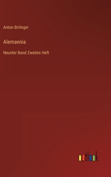 Hardcover Alemannia: Neunter Band Zweites Heft [German] Book