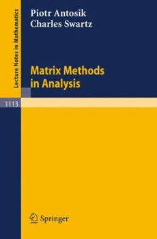 Paperback Matrix Methods in Analysis Book