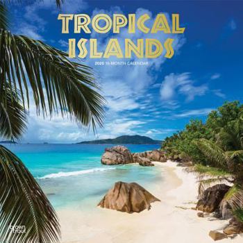 Calendar Tropical Islands 2020 Square Foil Book