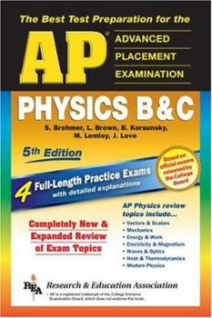 Paperback AP Physics B & C (Rea) 5th Edition - The Best Test Prep Book