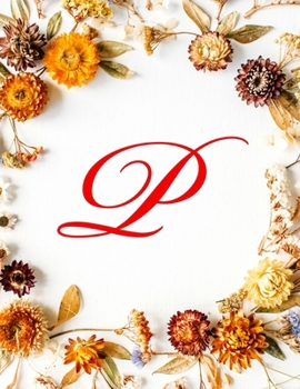 Paperback P: Monogram Initial Isometric Graph Paper Notebook: 1 Inch Equilateral Triangle Isometric Grid Pad, Isometric Gaming Pape Book