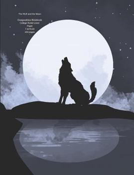 Paperback The Wolf and the Moon: Composition Notebook Book