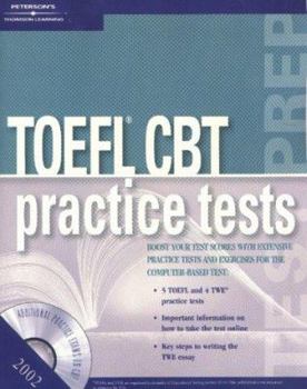 Paperback TOEFL CBT Practice Tests w/CD 2002 Book