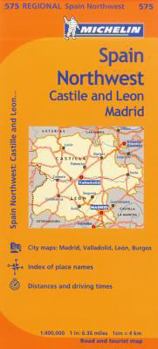 Michelin Spain: Northwest, Castilla-Leon Madrid Map 575