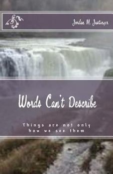 Paperback Words Can't Describe: Things are not only as we see them. Everyone has a unique experience for each and every moment. Diversity in thought a Book