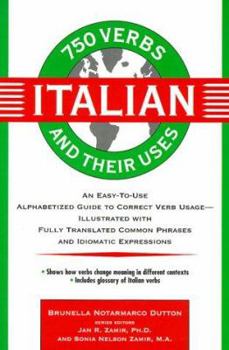 Paperback 750 Italian Verbs and Their Uses Book