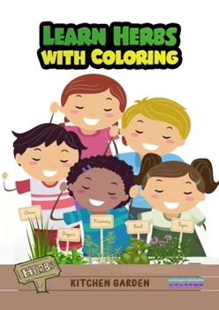 Paperback Learn herbs with coloring Book