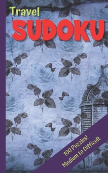 Paperback Travel Sudoku: Sudoku Medium to Hard Book