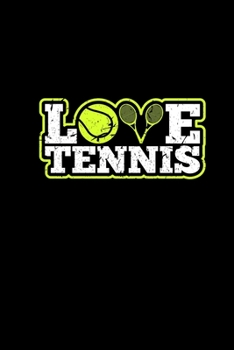 Paperback Love Tennis: Notebook Graph Paper Tennis Lover Gifts For Tennis Player Tennis Racket & Tennis ball Cover Book