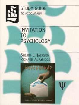 Paperback Invitation to Psychology Study Guide Book