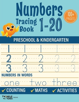 Paperback Numbers Tracing Book 1 - 20 Book