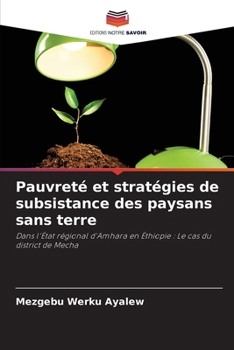 Paperback Pauvreté et stratégies de subsistance des paysans sans terre [French] Book