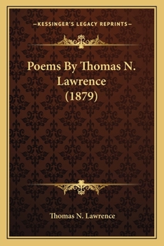 Paperback Poems By Thomas N. Lawrence (1879) Book