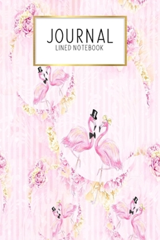 Paperback Journal Lined Notebook: Wedding Flamingo Pink Groom Bride Gift - Blank Lined Journal - Gratitude Journal - 6" x 9" 100 Pg -Motivational Quotes Book